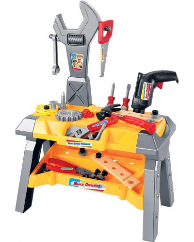 Σετ παιχνιδιών RS Toys - Τραπέζι εργασίας με εργαλεία, 42 τεμάχια - 1