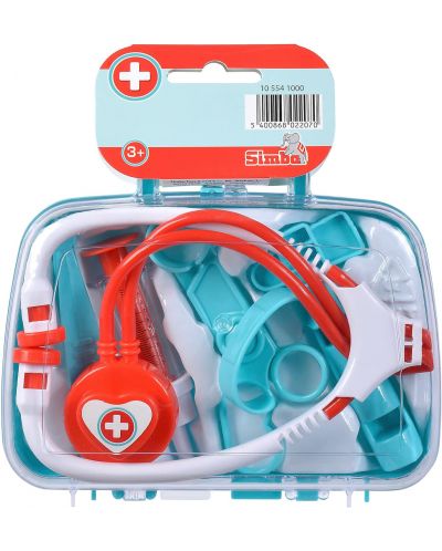 Σετ παιχνιδιού Simba Toys - Βαλιτσάκι γιατρού με ιατρικά εργαλεία, ποικιλία - 1
