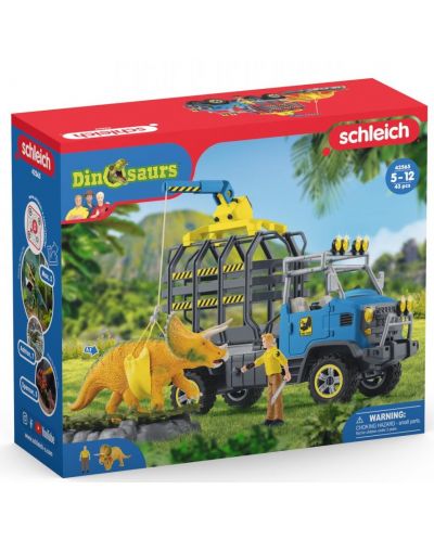 Σετ παιχνιδιών -Schleich Dinosaurs -Φορτηγό δεινοσαύρων - 2