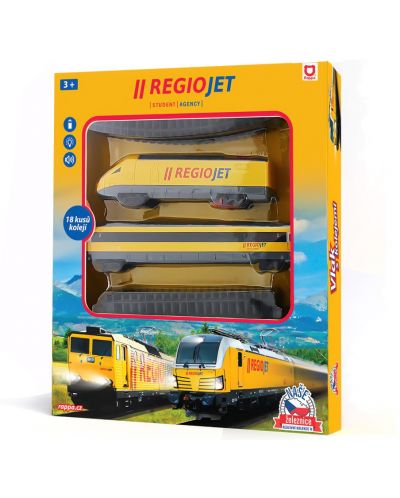 Σετ παιχνιδιού Rappa - Ράγες με τρένο RegioJet,με ήχο και φώτα - 6
