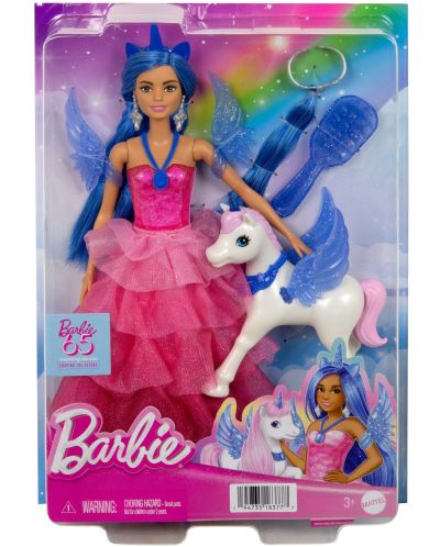 Σετ παιχνιδιού Barbie - 65η επέτειος, Barbie με μονόκερο - 6