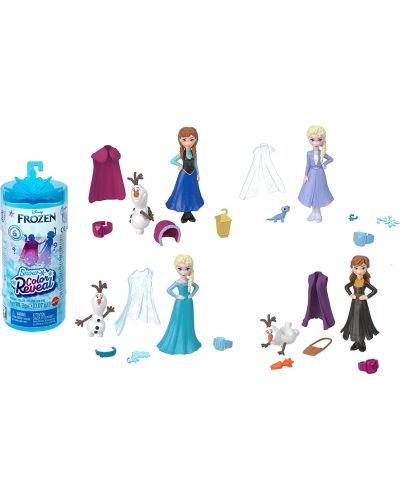 Σετ παιχνιδιού Disney Princess - κούκλα με εκπλήξεις,Frozen Snow, ποικιλία - 3
