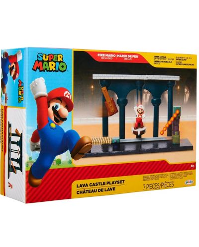 Σετ παιχνιδιού Jakks Pacific Super Mario - Lava Castle - 1
