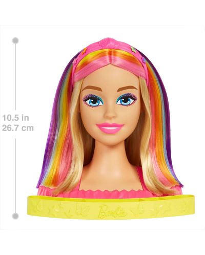 Σετ παιχνιδιού Barbie Color Reveal - Μανεκέν για χτενίσματα, με αξεσουάρ - 4