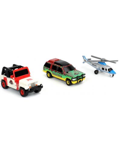 Σετ παιχνιδιού Jada Toys -Οχήματα, Τζουράσικ Παρκ, 3 τεμάχια - 3