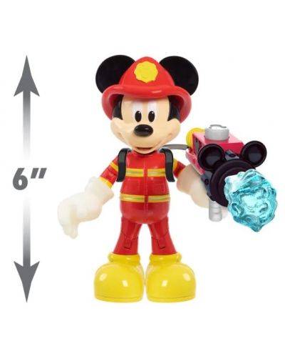 Σετ παιχνιδιού Just Play Disney Junior - Μίκυ Μάους πυροσβέστης και αξεσουάρ - 5
