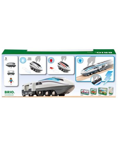 Σετ παιχνιδιού Brio World -Τρένο Turbo με επιβάτη - 8