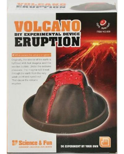 Σετ παιχνιδιού Science & Fun - DIY ηφαίστειο που εκρήγνυται - 1