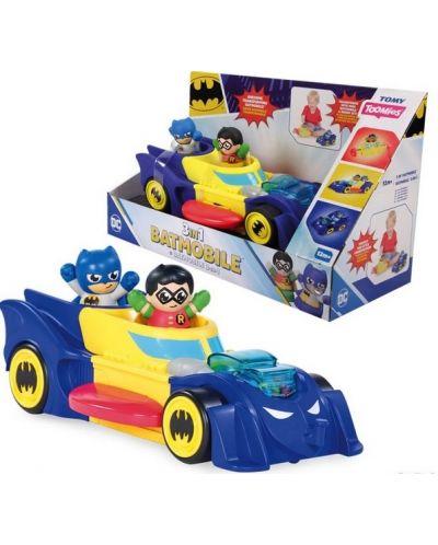 Σετ παιχνιδιού 3 σε 1Tomy Toomies - Batmobile,με 2 φιγούρες - 2