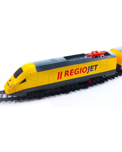 Σετ παιχνιδιού Rappa - Ράγες με τρένο RegioJet,με ήχο και φώτα - 3