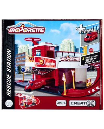 Σετ παιχνιδιού Majorette - Σταθμός διάσωσης με ασθενοφόρο - 7
