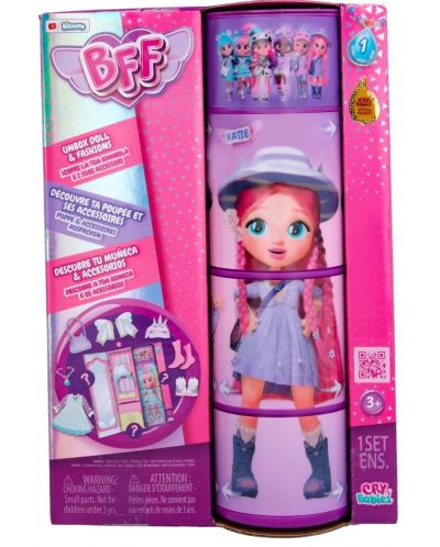 Σετ παιχνιδιών IMC Toys BFF - Κούκλα Katie, με ντουλάπα και αξεσουάρ - 2
