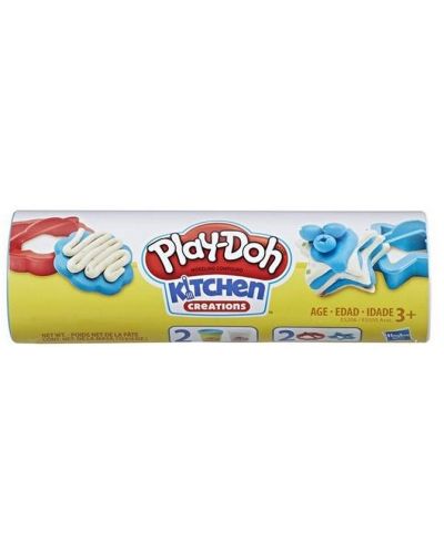 Σετ παιχνιδιού  Play-Doh -Πλαστελίνη και αξεσουάρ, μπλε και λευκό - 1