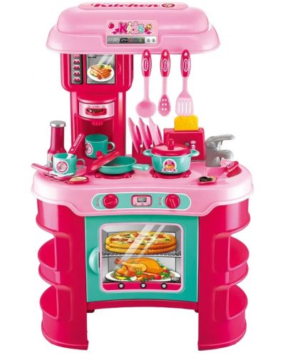 Σετ παιχνιδιών Buba Kitchen Cook - Παιδική κουζίνα, ροζ - 1