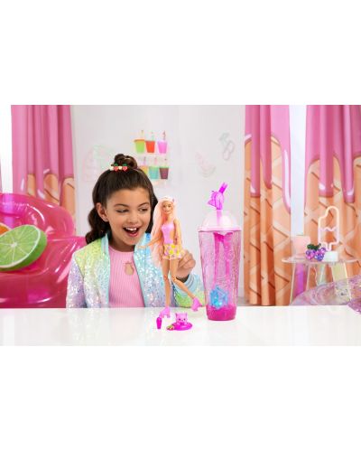 Σετ παιχνιδιού Barbie Pop Reveal - Κούκλα με εκπλήξεις, Φράουλα λεμονάδα - 2