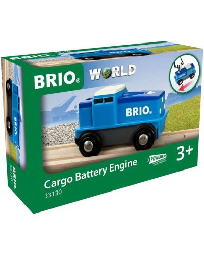 Παιχνίδι Brio - Ατμομηχανή φορτίου, μπλε - 3