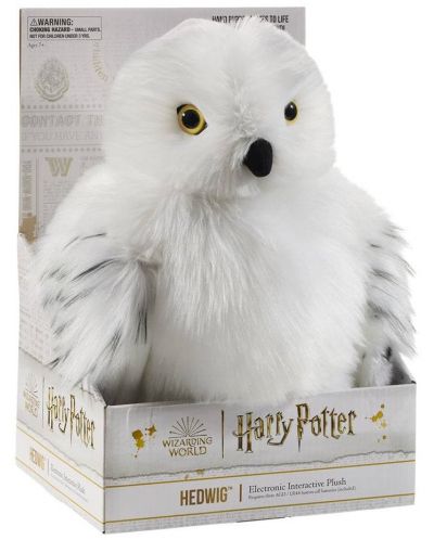 Διαδραστική φιγούρα The Noble Collection Movies: Harry Potter - Hedwig, 30 cm - 3