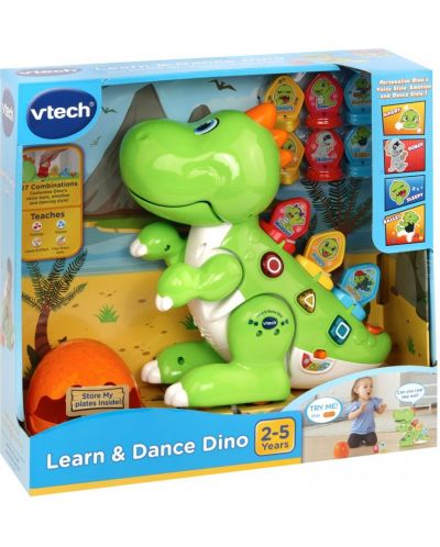 Διαδραστικό παιχνίδι Vtech - Δεινόσαυρος Ντίνος, Μάθε και Χόρεψε (στα Αγγλικά) - 3