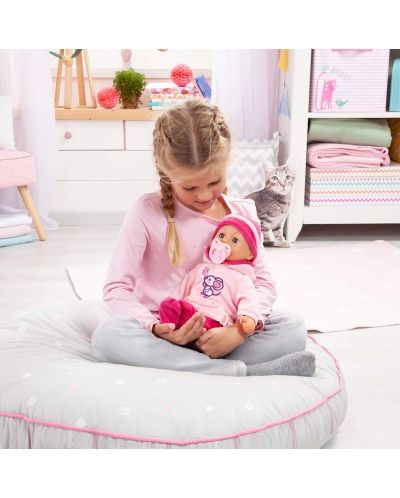 Διαδραστική κούκλα Bayer First Words Baby - Ροζ φόρεμα με ποντίκι, 38 cm - 4