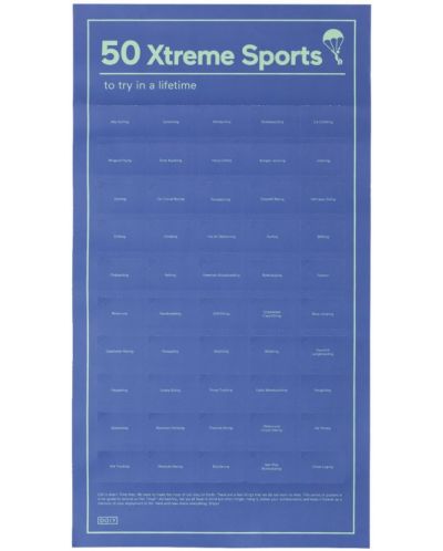 Διαδραστική αφίσα Doiy Design - 50 ακραία αθλήματα - 1