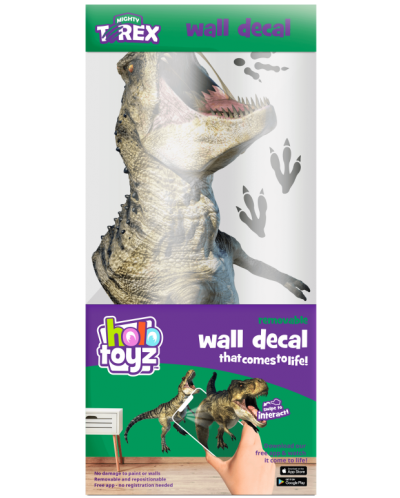 Διαδραστικό αυτοκόλλητο τοίχου HoloToyz Augmented Reality - Δεινόσαυρος - 1