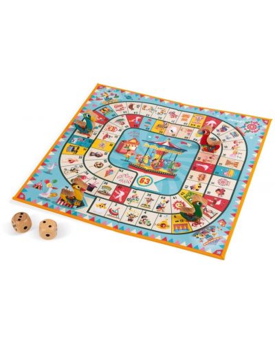 Παιδικό επιτραπέζιο παιχνίδι Janod Carrousel - Χήνα - 2
