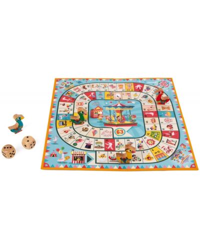 Παιδικό επιτραπέζιο παιχνίδι Janod Carrousel - Χήνα - 4