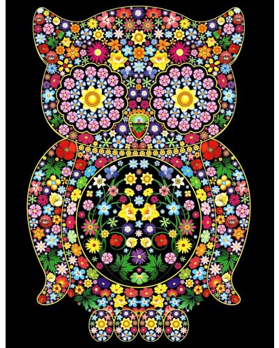 Εικόνα χρωματισμού ColorVelvet - Κουκουβάγια, 70 х 50 cm - 1