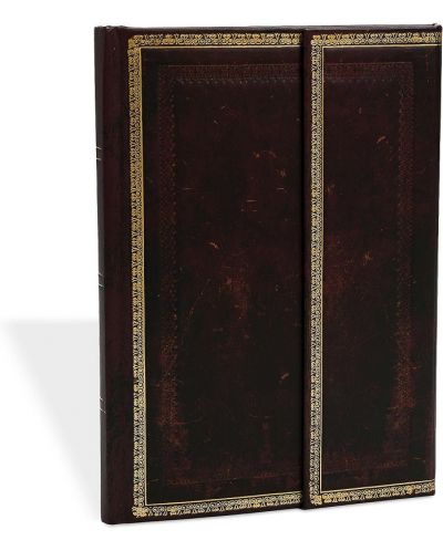 Ημερολόγιο-σημειωματάριο Paperblanks Black Moroccan - Midi, 13 x 18 cm, 72 φύλλα, 2024 - 1