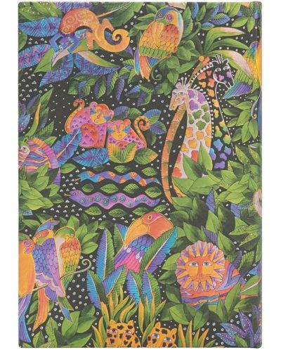 Ημερολόγιο-σημειωματάριο Paperblanks Jungle Song - 13 х 18 cm, 88 φύλλα, 2024 - 2