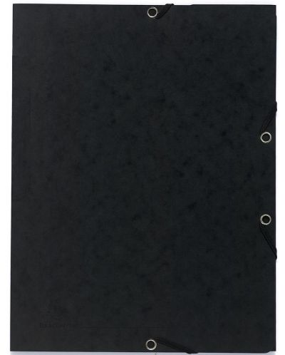 Φάκελος από χαρτόνι Exacompta -με λάστιχο, μαύρο - 1