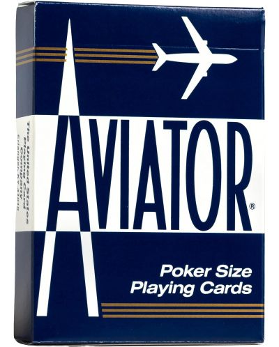 Τραπουλόχαρτα Aviator - Poker Standard index μπλε/κόκκινη πλάτη - 2