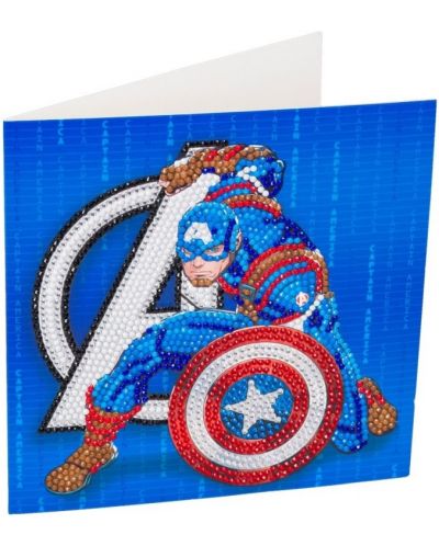 Κάρτα διαμαντένια ταπετσαρία  Craft Buddy - Captain America - 2