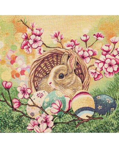 Μαξιλαροθήκη Rakla - Easter bunny and decoration, 47 х 47 cm - 2