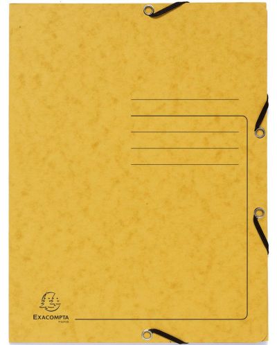 Φάκελος από χαρτόνι  Exacompta - με λάστιχο, κίτρινο - 1