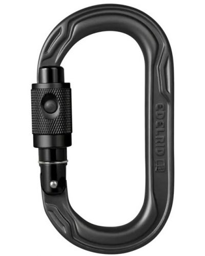 Καραμπίνερ Edelrid - Oval Power 2500 Permalock, μαύρο  - 1