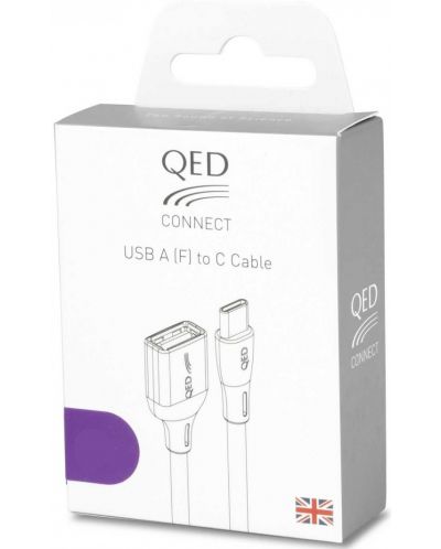 Καλώδιο QED - Connect QE8194, USB-A/USB-C, 0.75m, μαύρο - 3