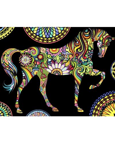 Εικόνα χρωματισμού ColorVelvet - Άλογο, 70 х 50 cm - 1