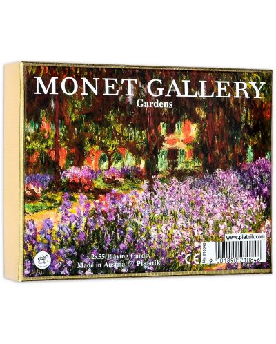 Τραπουλόχαρτα Piatnik - Monet-Gardens(2 τράπουλες)  - 1