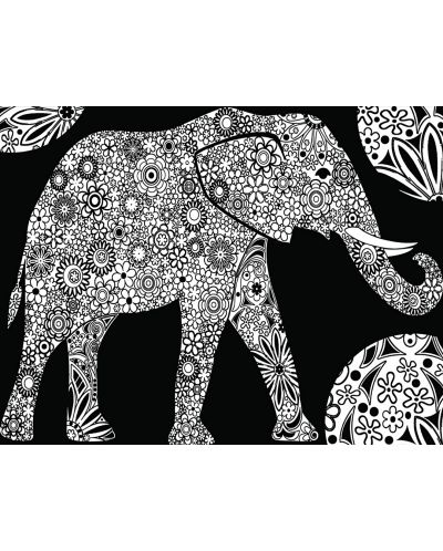 Εικόνα χρωματισμού ColorVelvet - Ελέφαντας, 47 х 35 cm - 1