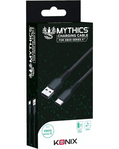 Καλώδιο Konix - Mythics Play & Charge Cable 3 m (Xbox Series X/S) - 1
