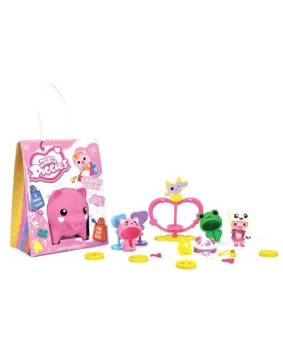 Κουμπαράς Boti Pocket Money Piggies - Ροζ, με αξεσουάρ - 5