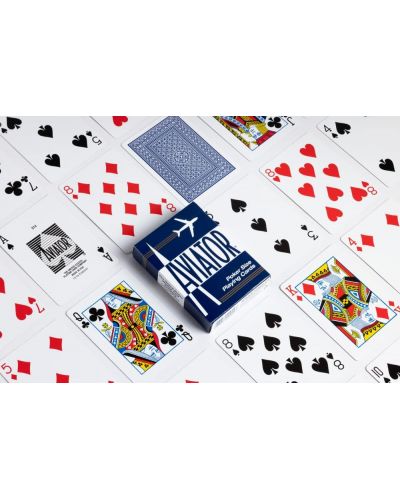 Τραπουλόχαρτα Aviator - Poker Standard index μπλε/κόκκινη πλάτη - 4