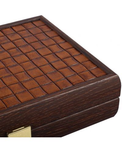Μανόπουλος τραπουλόχαρτα, σε ξύλινο κουτί με δερμάτινη στάμπα - 5