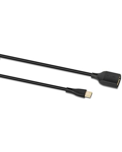 Καλώδιο QED - Connect QE8191, USB-A/USB-C, 0.15m, μαύρο - 2