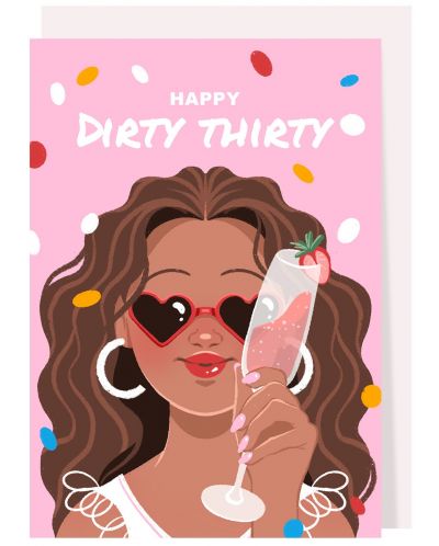 Κάρτα γενεθλίων  Creative Goodie - Happy dirty thirty - 1