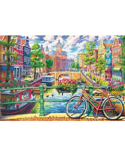 Παζλ Trefl 1500 κομμάτια - Κανάλι στο Άμστερνταμ - 2