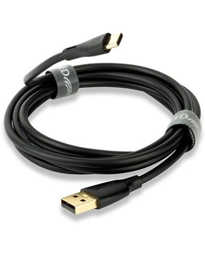 Καλώδιο QED - Connect QE8187, USB-C/USB-A, 1.5m, μαύρο - 1