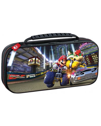 Θήκη Nacon - Mario Kart Mario/Bowser, για Nintendo Switch, μαύρη - 1