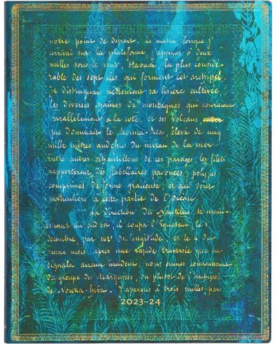 Ημερολόγιο-σημειωματάριο  Paperblanks Verne - 18 х 23 cm, 112 φύλλα, 2023/2024 - 1